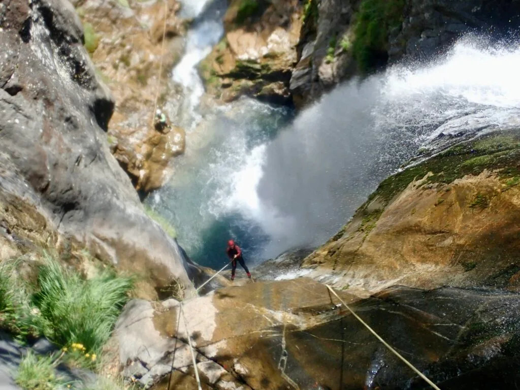 canyoning du saugué dans la vallée de gavarnie