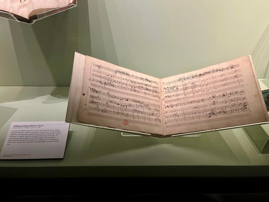 manuscrit de mozart à la british library