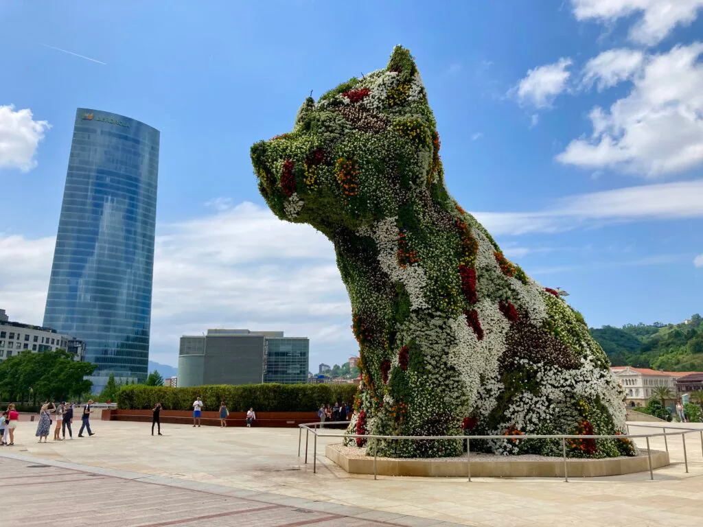 chien koons bilbao