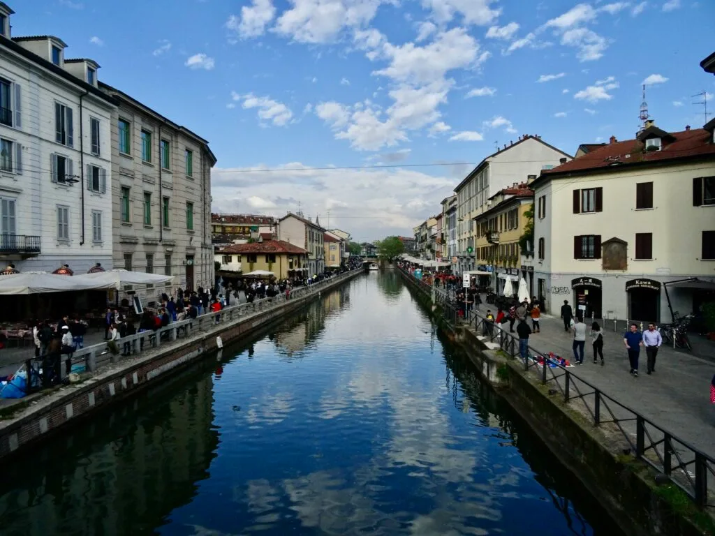 quartier des navigli à Milan