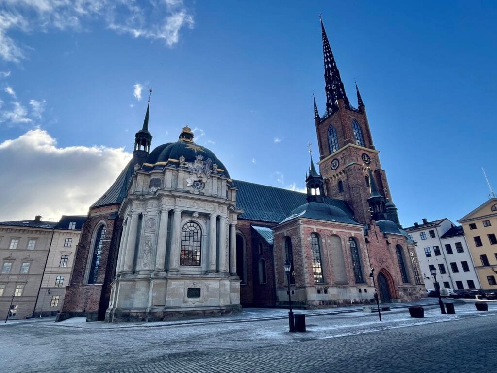 Riddarholmskyrkan dans le quartier de Riddarholmen à Stockholm