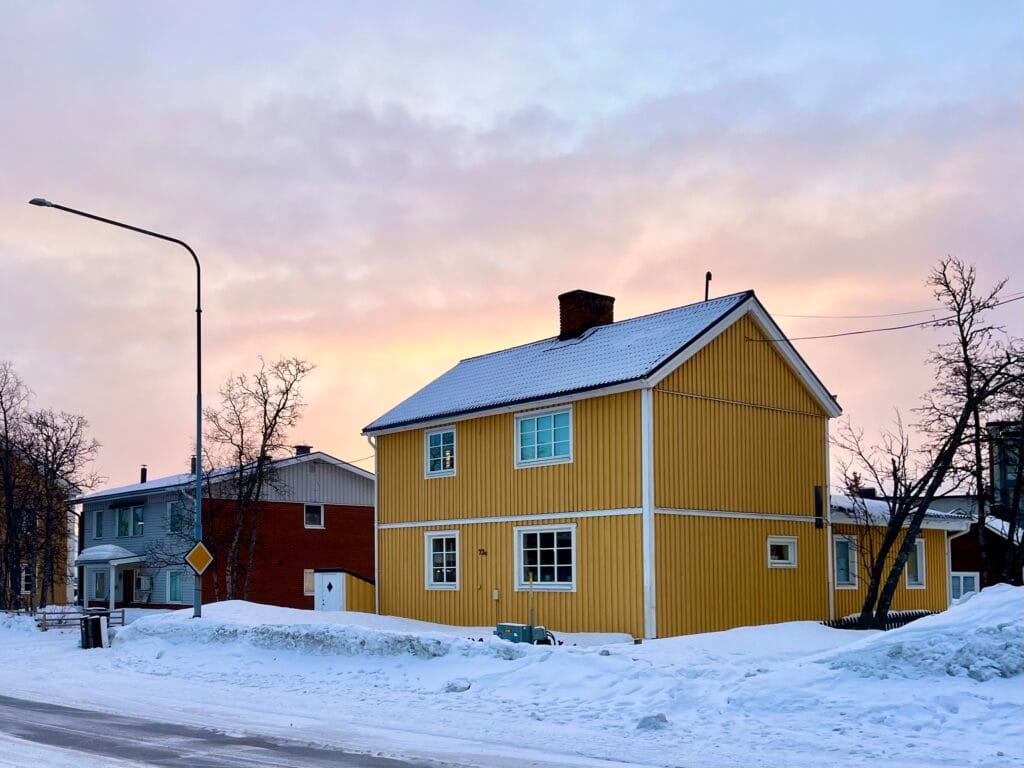 maison en bois à kiruna