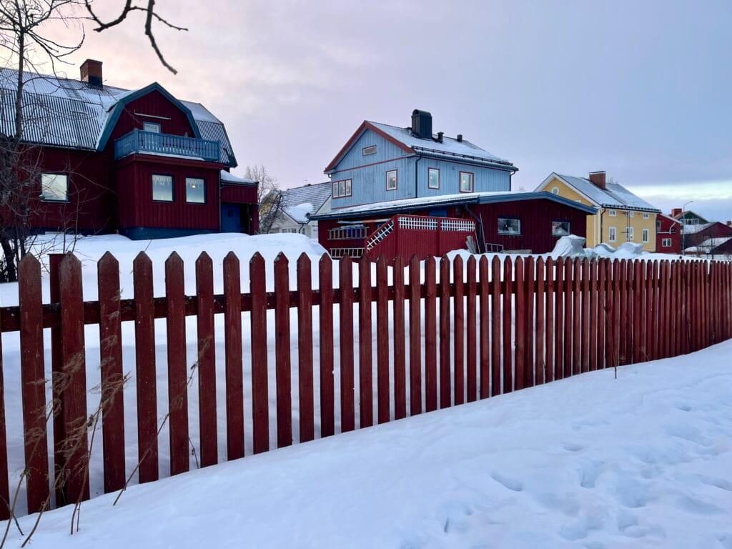 maisons en bois à kiruna