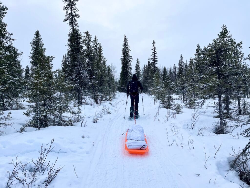 randonnée Jukkasjärvi en laponie suédoise