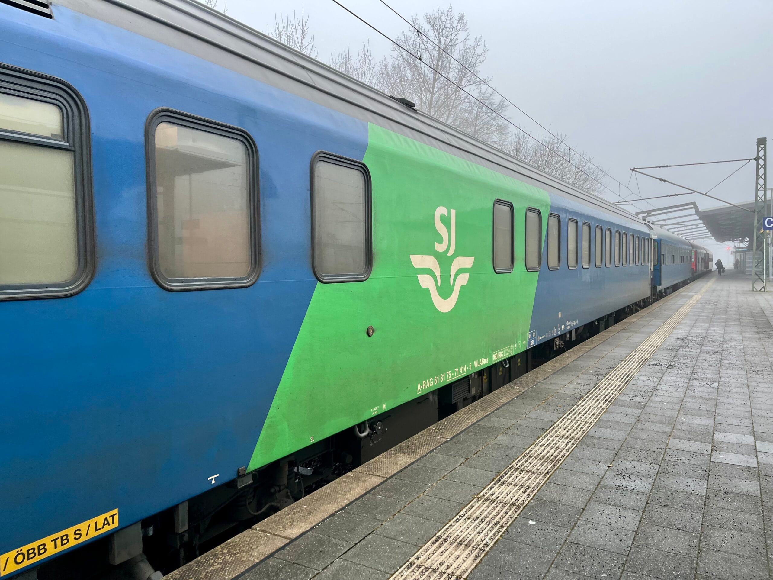 train de nuit SJ Stockholm - Hambourg
