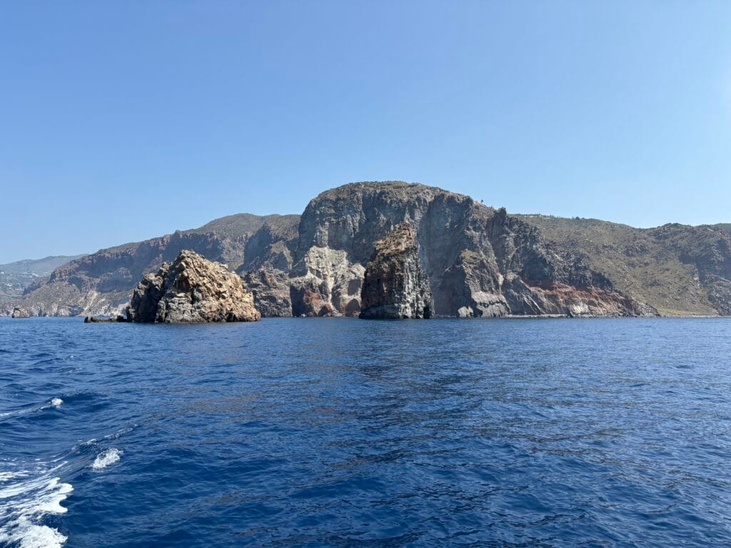 vue sur les reliefs de Vulcano