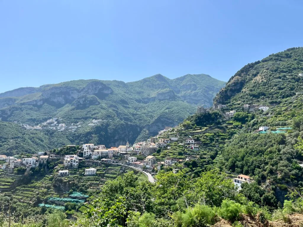 vue panoramique à Ravello