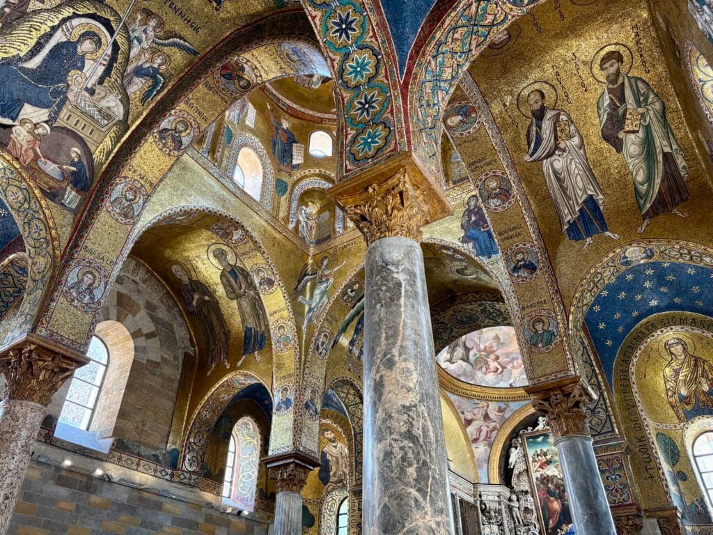 mosaïques byzantines de l'église martorana
