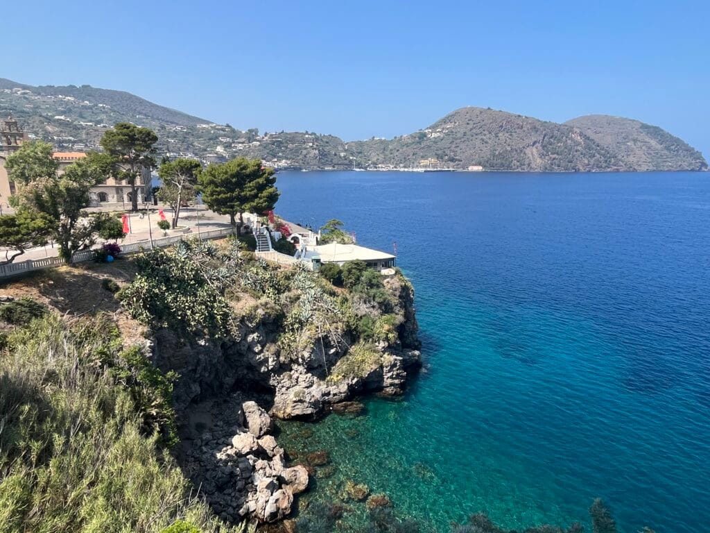 vue panoramique depuis l'acropole de Lipari