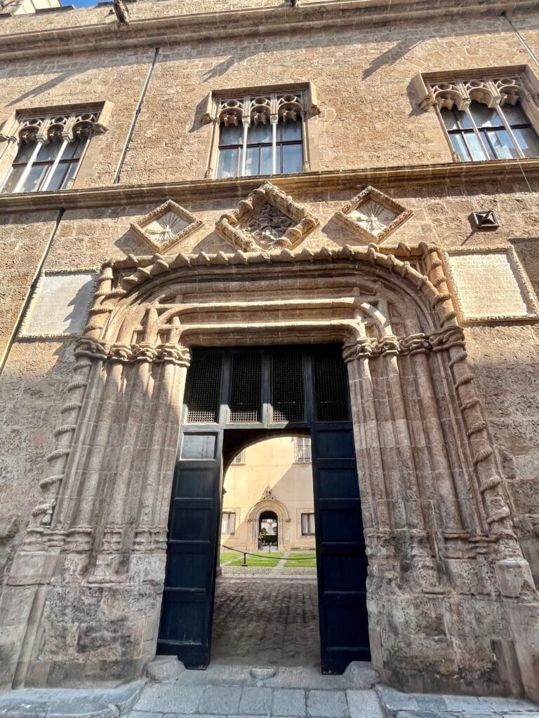 entrée du palazzo Abatellis à Palerme
