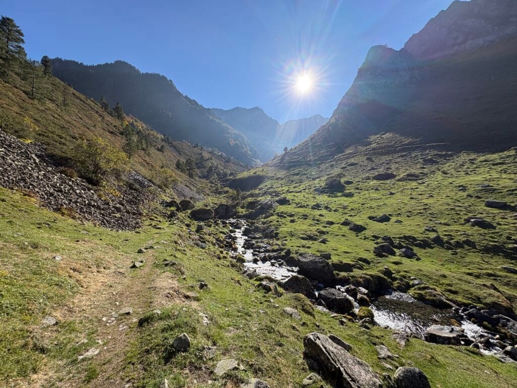 vallée d'Ilhéou lors d'un trek à à Cauterets