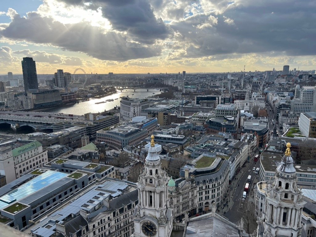 vue depuis la cathédrale Saint Paul à Londres
