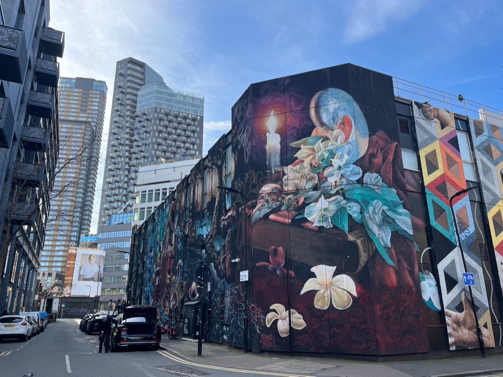 street art dans l'east end à Londres