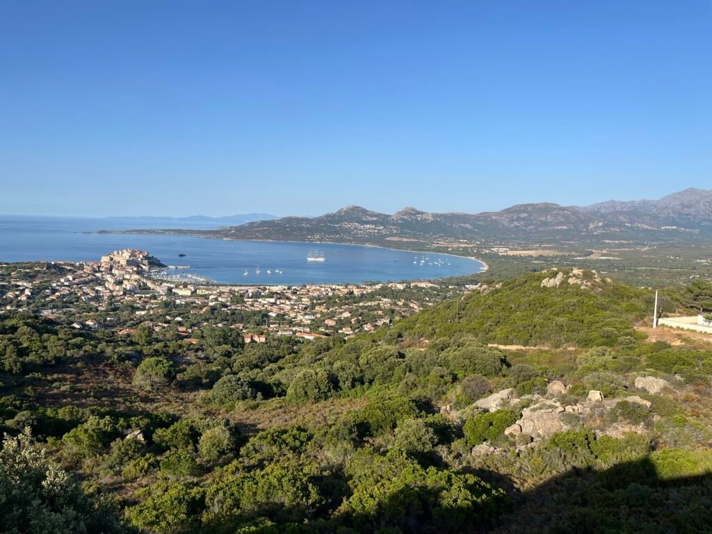 vue depuis notre dame de la serra calvi