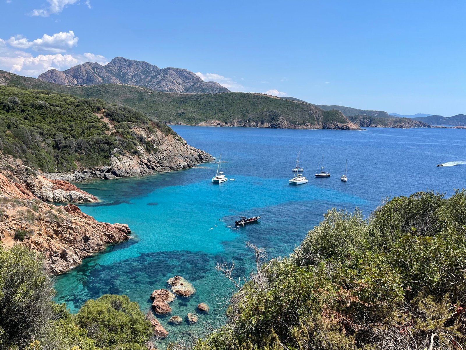 vue depuis le capo rosso en corse