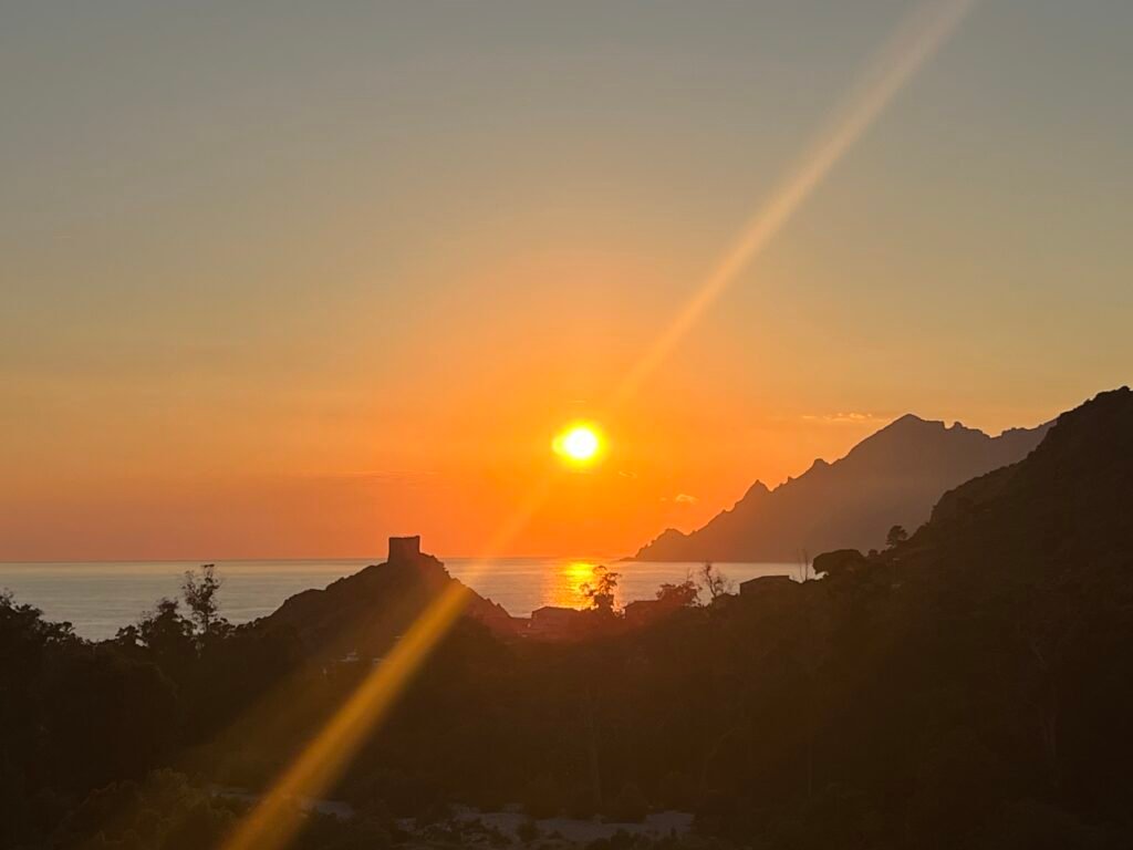 coucher de soleil à Porto